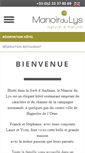Mobile Screenshot of manoir-du-lys.fr