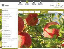 Tablet Screenshot of manoir-du-lys.fr
